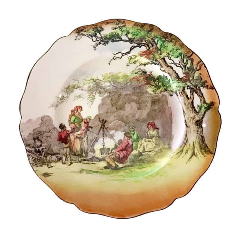 Royal Doulton The Gipsies English Old cheapest Scenes Scalloped Plate 9.5”